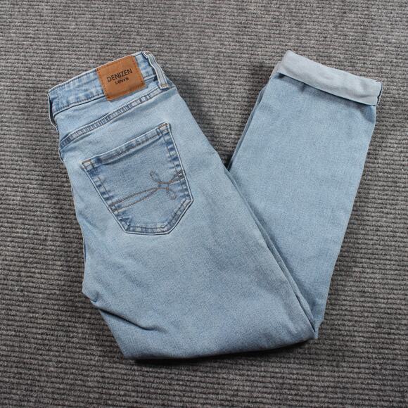 Denizen from Levi’s Jeans Womens 4 W27 Light Wash Mid Rise Boyfriend Cuffed - Picture 1 of 11